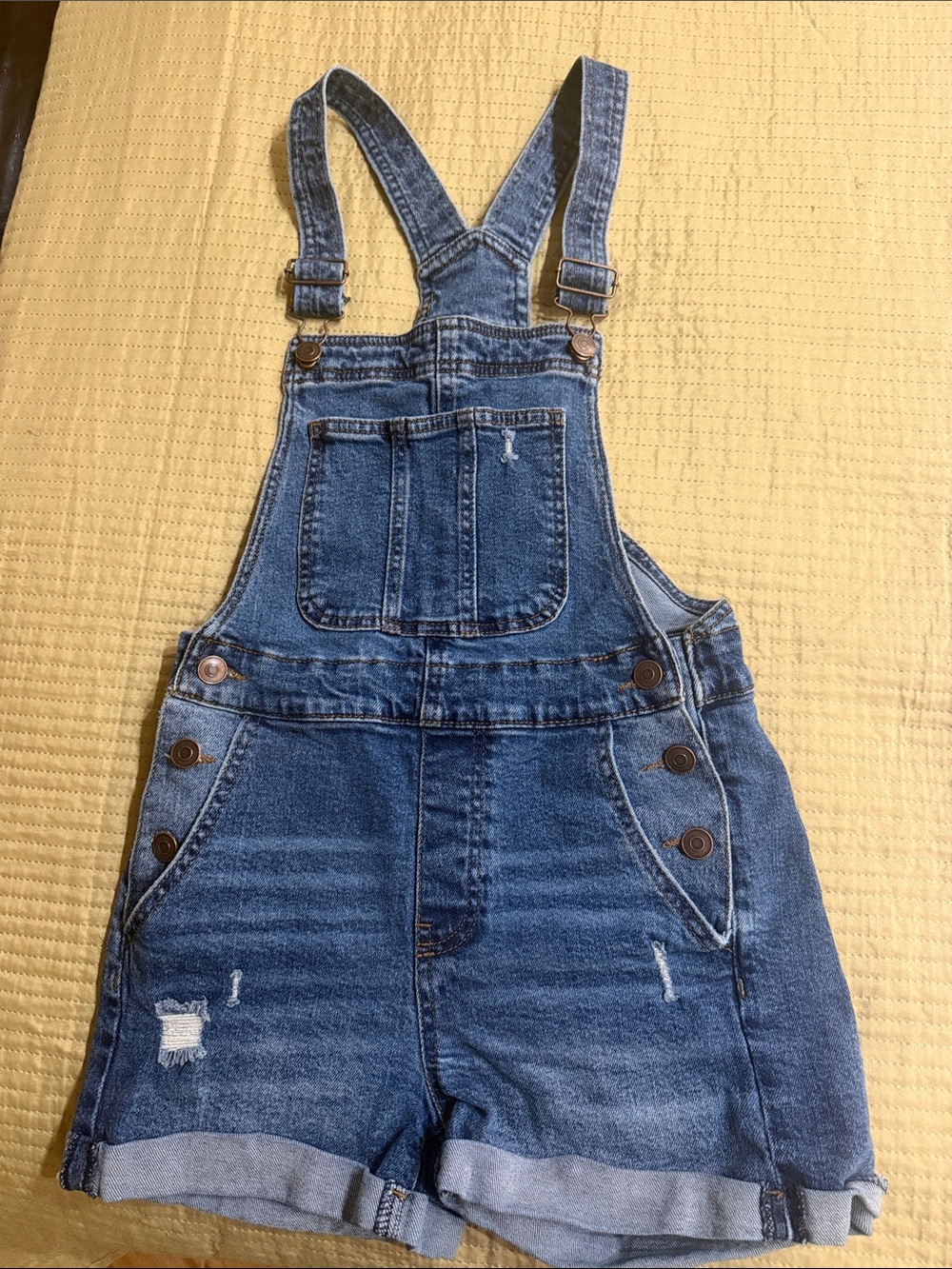 Celebrity Pink Light Blue Denim Shortalls